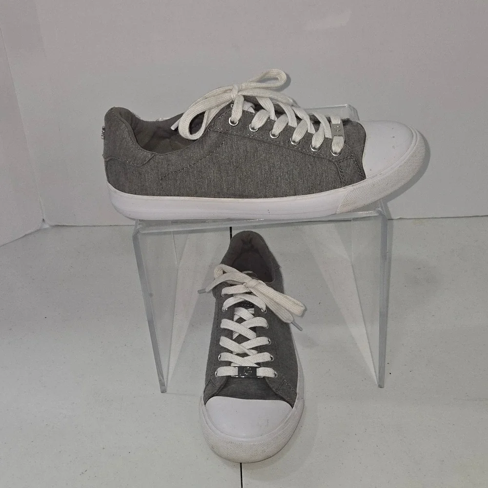 GBG Los Angeles GGOLEEX-C Grey Textile Low Top Sneakers Size 8.5 M